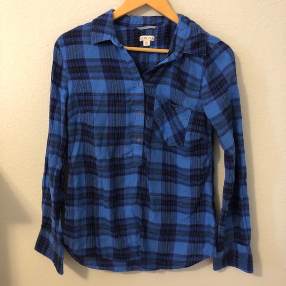 Merona Tops - Merona Plaid 1/2 Button Up Shirt